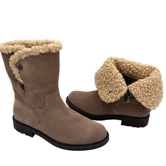 Clarks Opal Zip boots Convertible Ankle or Mid-Calf Boots Size 9.5 WIDE NEW - Picture 1 of 14